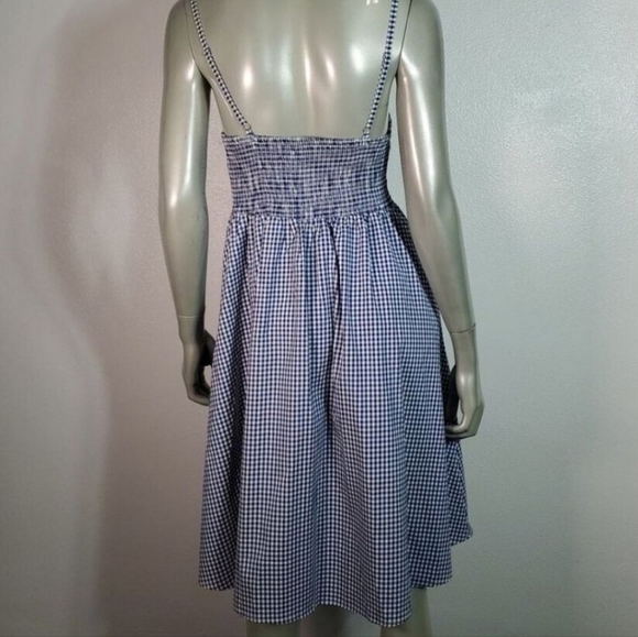 Cupshe gingham front tie summer dress medium - Picture 2 of 5